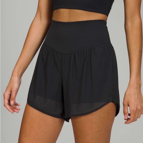 lululemon athletica Pants - Lululemon Nulu & Mesh High Rise Yoga Short 3.5” sz 6